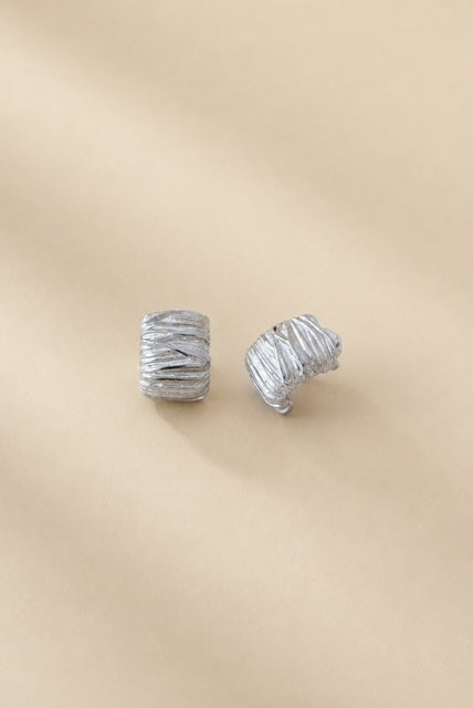 Edith striped hoops örhängen