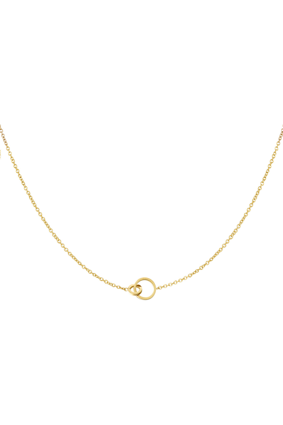 Chain connected halsband guld/silver