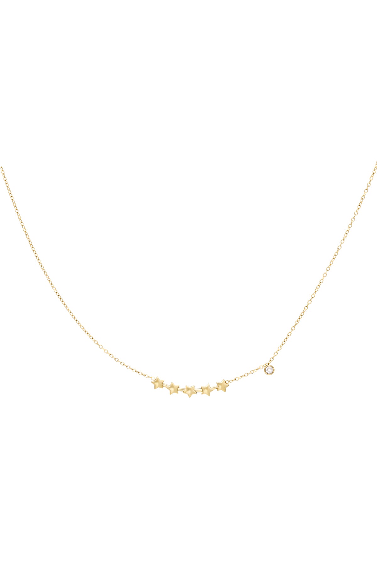 Shining stars halsband guld/silver