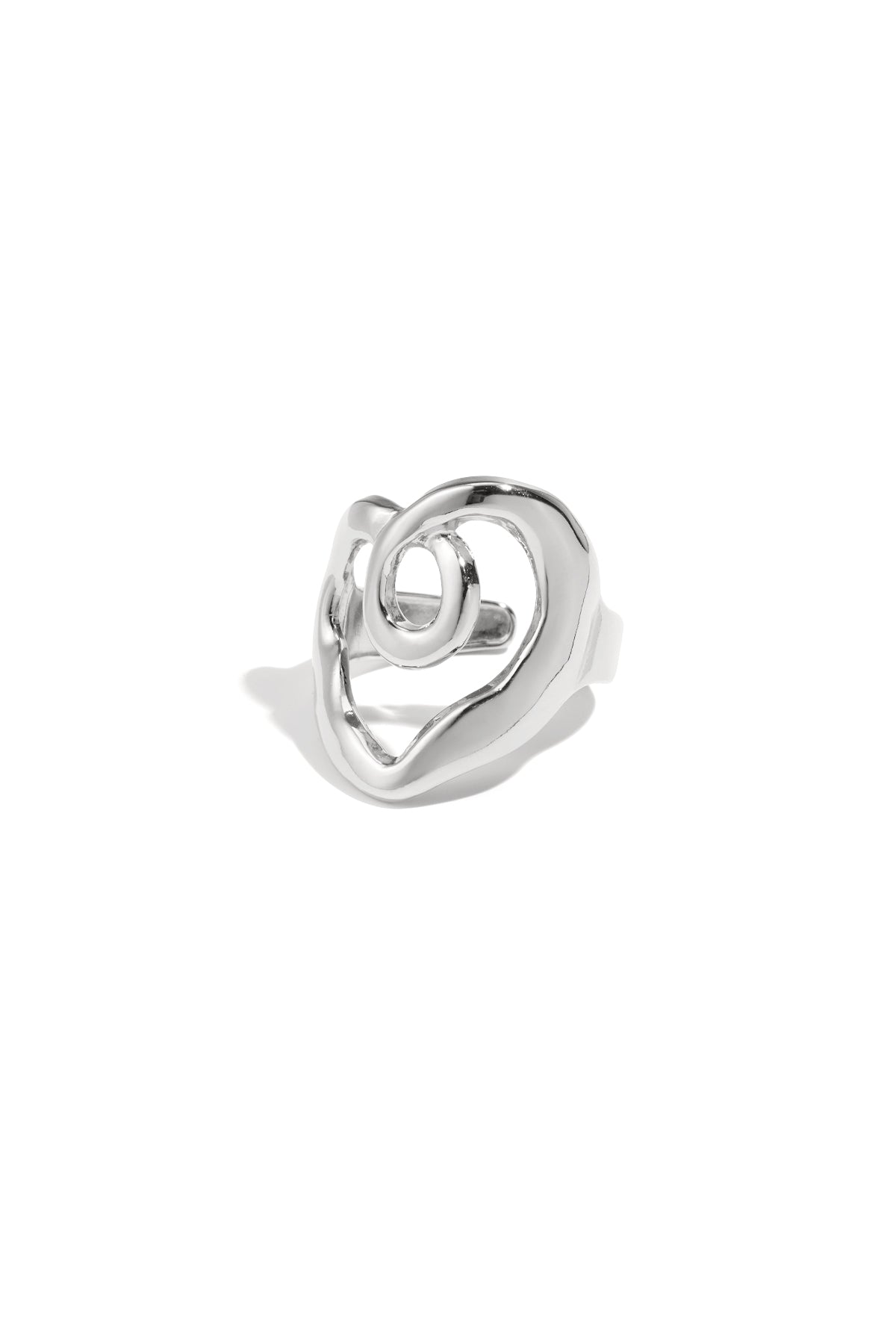 Irregular daily ring guld/silver