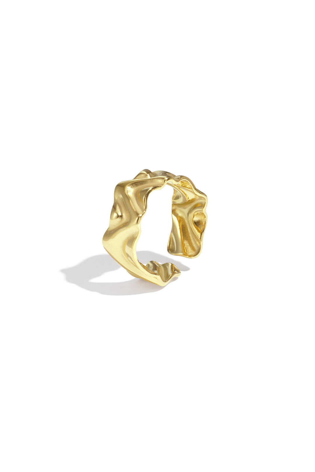 Irregular shape guld/silver