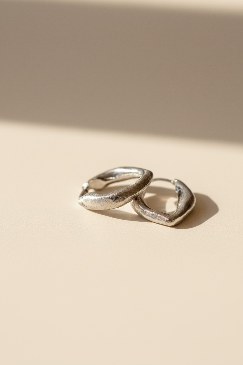 Hoop circle örhängen guld/silver