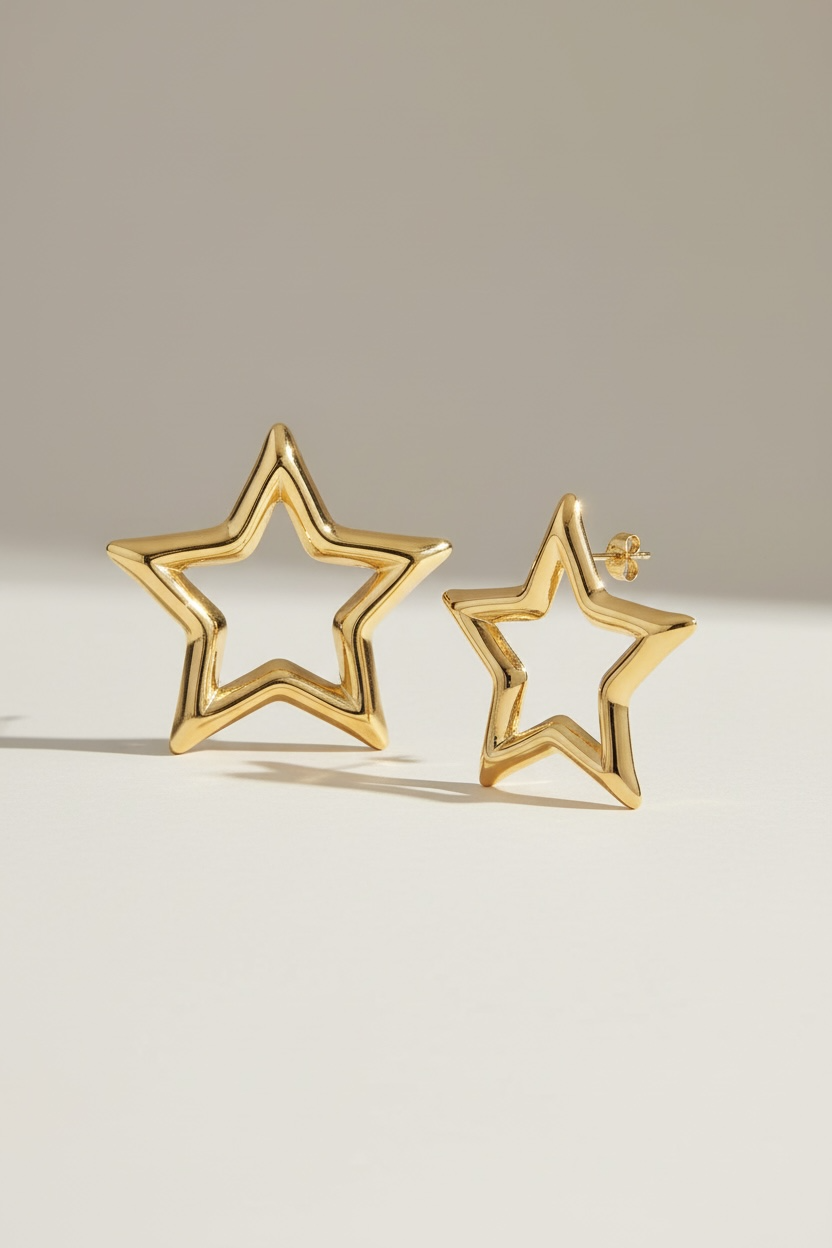 Statement star örhängen